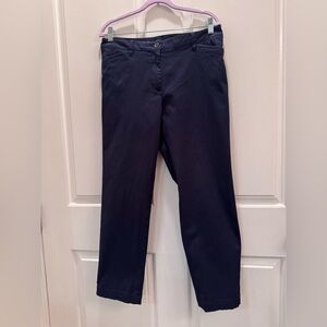 Talbots Dark Navy Straight-Leg Trousers